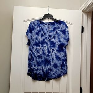 Tye dye American Eagle blue white xl t shirt nwot